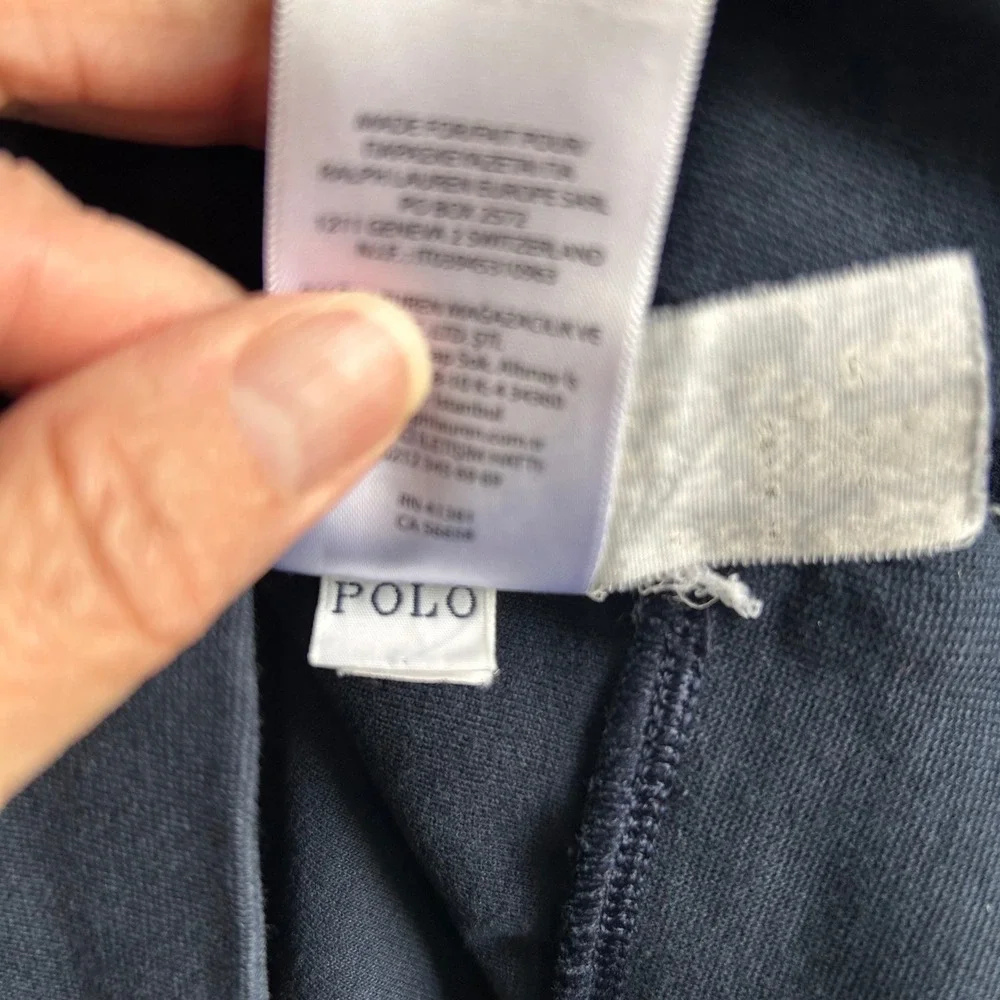 Polo Ralph Lauren Mens Navy Blue Crewneck Sweatshirt Pony Logo Size L - Picture 7 of 9